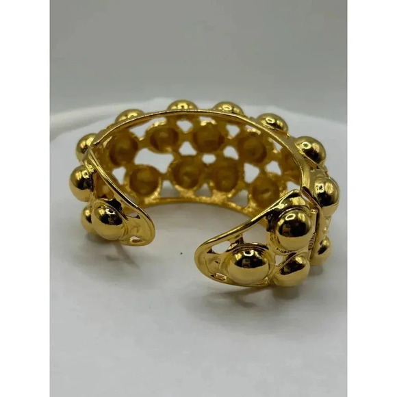 Kenneth J Lane Champagne Bubble Cuff Bracelet NEW in Box KJL - Picture 8 of 14